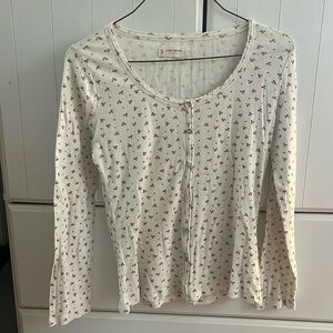 Lucky Brand Pointelle Top